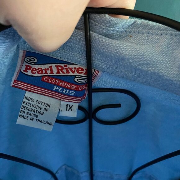 Pearl River - Vintage Chambray Button Down Top - Picture 11 of 11